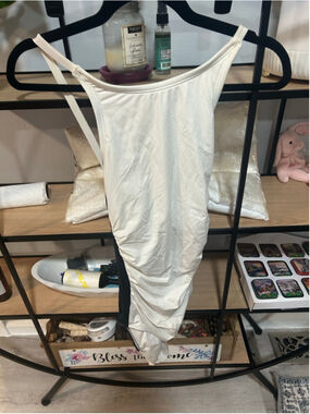 Women's Calvin Klein One Piece Swimsuit Size 14 White Black